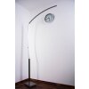 Lampadaire Santa Marta LED Chrome, Nickel mat, 1 lumière