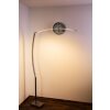 Lampadaire Santa Marta LED Chrome, Nickel mat, 1 lumière