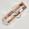 Plafonnier Coruna Bois clair, Blanc, 2 lumières
