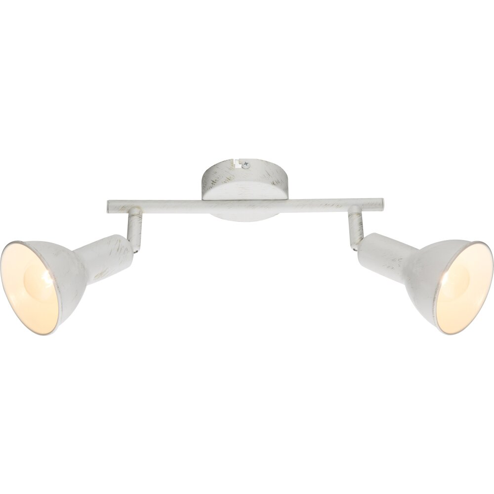 Spot de plafond Globo CALDERA Blanc, 2 lumières main product photo