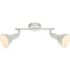 Spot de plafond Globo CALDERA Blanc, 2 lumières