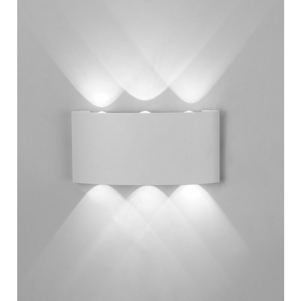 Applique murale d'extérieur Mantra ARCS LED Blanc, 1 lumière main product photo