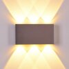 Applique murale Lente LED Aluminium, 6 lumières