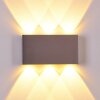 Applique murale Lente LED Aluminium, 6 lumières