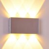 Applique murale Lente LED Aluminium, 6 lumières