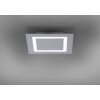 Plafonnier Paul Neuhaus Q-MIRAN LED Aluminium, 1 lumière, Télécommandes, Changeur de couleurs