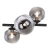 Plafonnier Globo DREADO LED Fumé, 3 lumières