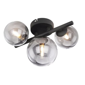 Plafonnier Globo DREADO LED Fumé, 3 lumières