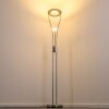 Lampadaire à vasque Watino LED Nickel mat, 3 lumières