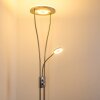 Lampadaire à vasque Watino LED Nickel mat, 3 lumières