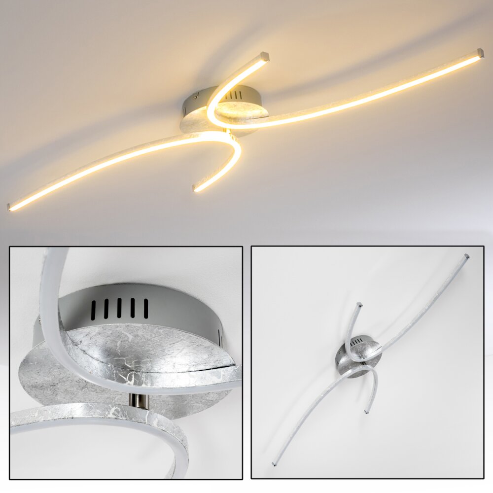 Plafonnier Askim LED Argenté, 1 lumière main product photo