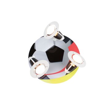 Plafonnier rond Elobra FUßBALL Multicolore, 3 lumières