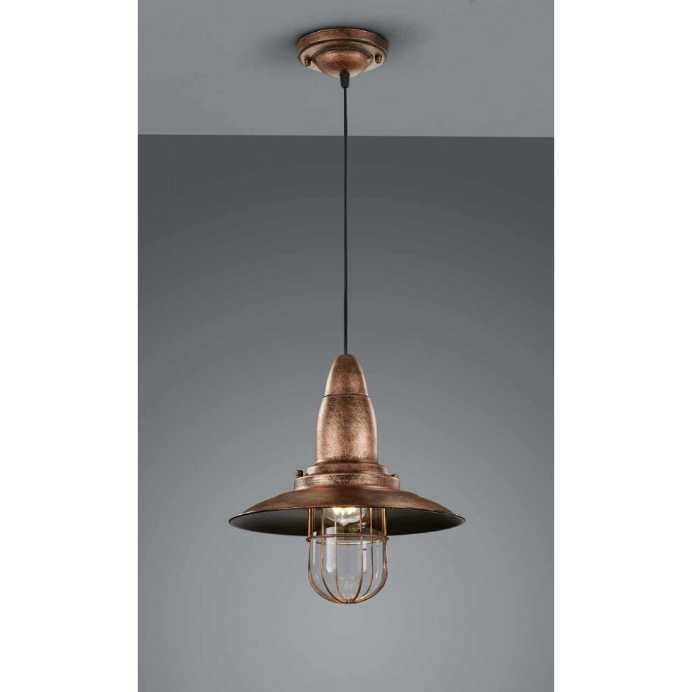 Suspension Trio FISHERMAN Cuivre, 1 lumière main product photo