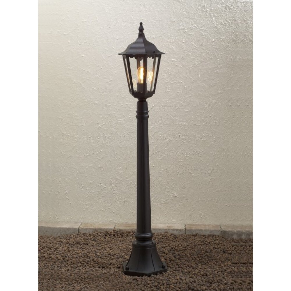 Borne d'éclairage Konstsmide Firenze Noir, 1 lumière main product photo