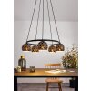 Suspension EGLO CANTALLOPS Noir, 5 lumières