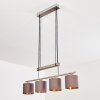 Suspension Glane Nickel mat, 4 lumières