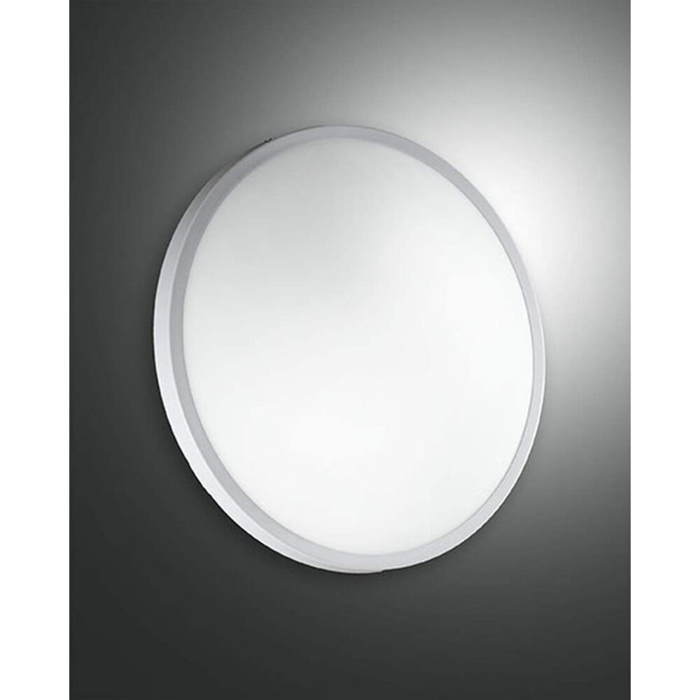 Plafonnier Fabas Luce PLAZA Blanc, 2 lumières main product photo