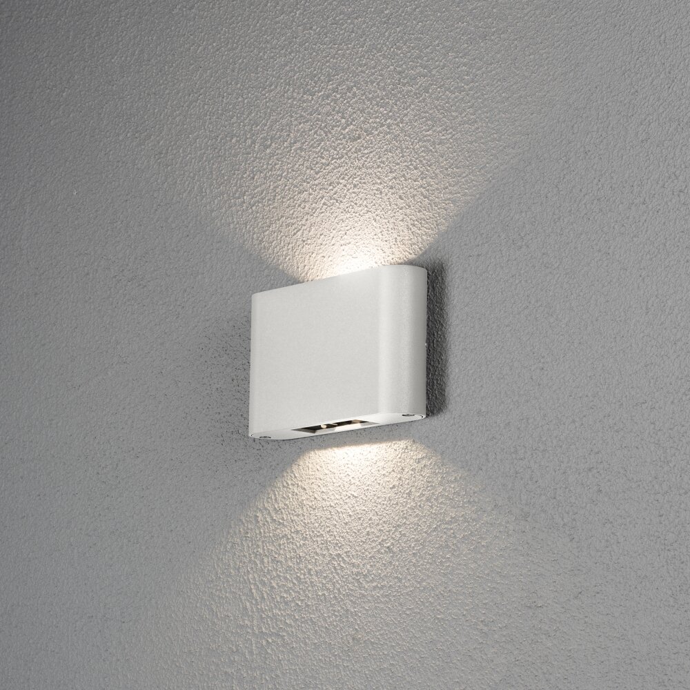 Applique murale d'extérieur Konstsmide Chieri LED Blanc, 2 lumières main product photo