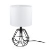 Lampe à poser Eglo CARLTON 2 Noir, 1 lumière