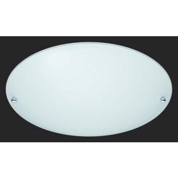 Plafonnier Trio 6196 Aluminium, Blanc, 1 lumière