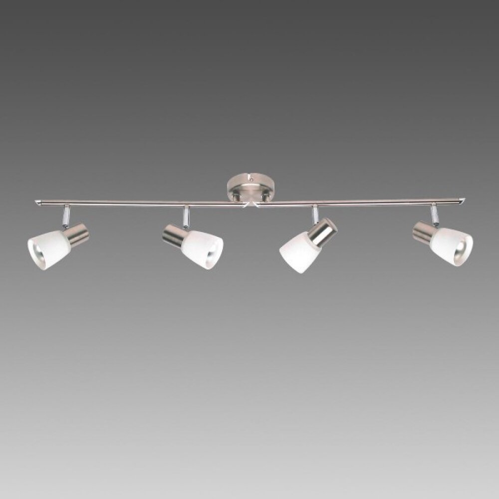 Barre de spots Brilliant Luca Blanc, 4 lumières main product photo