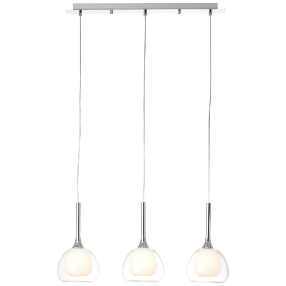 Suspension Brilliant Hadan Chrome, 3 lumières main product photo