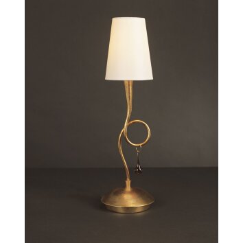 Lampe de table Mantra Paola Or, 1 lumière