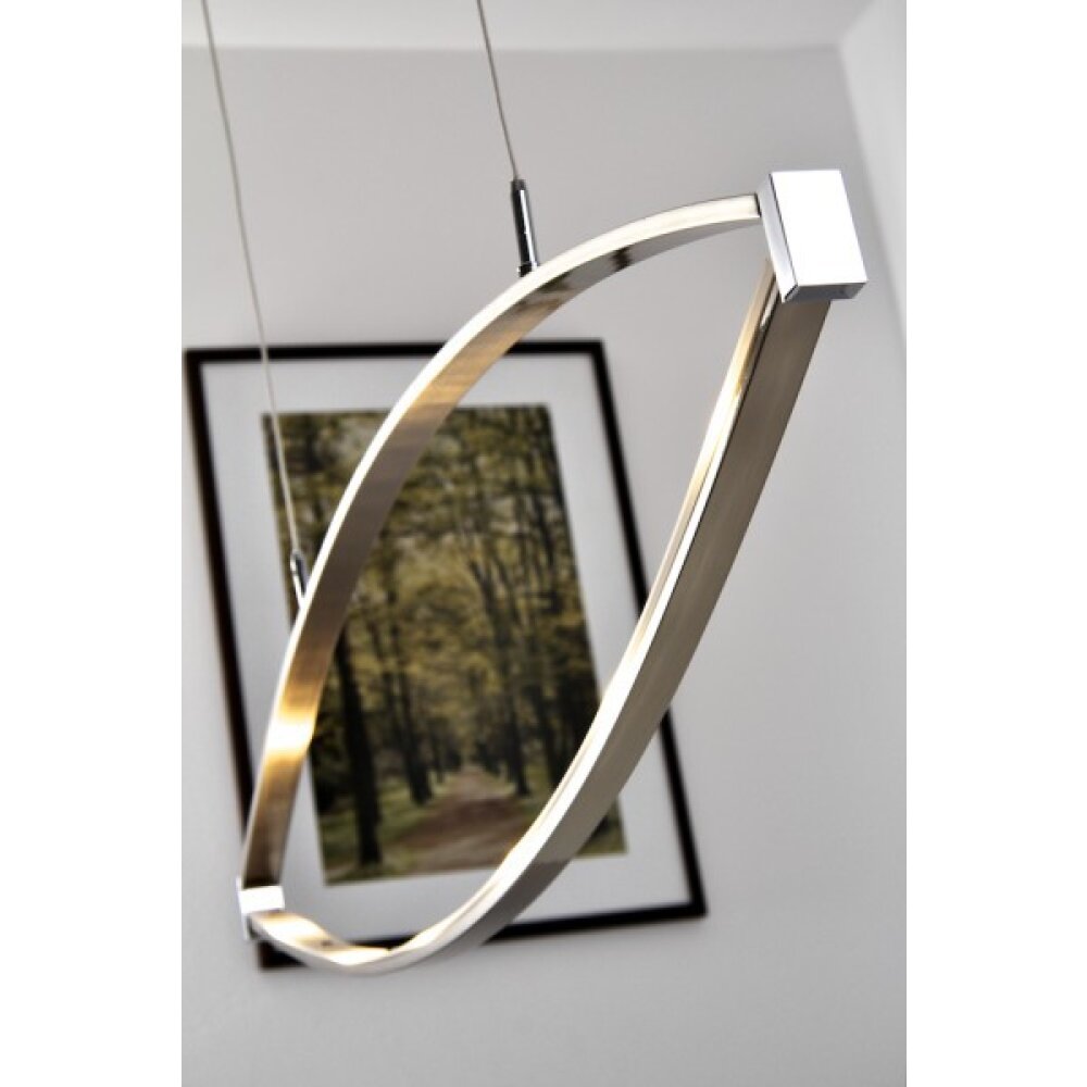 Suspension Honsel Lucy Chrome, Acier inoxydable, 6 lumières main product photo