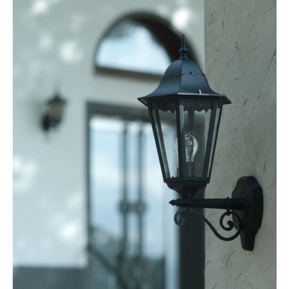 Applique extérieure LUTEC BRISTOL Noir, 1 lumière main product photo