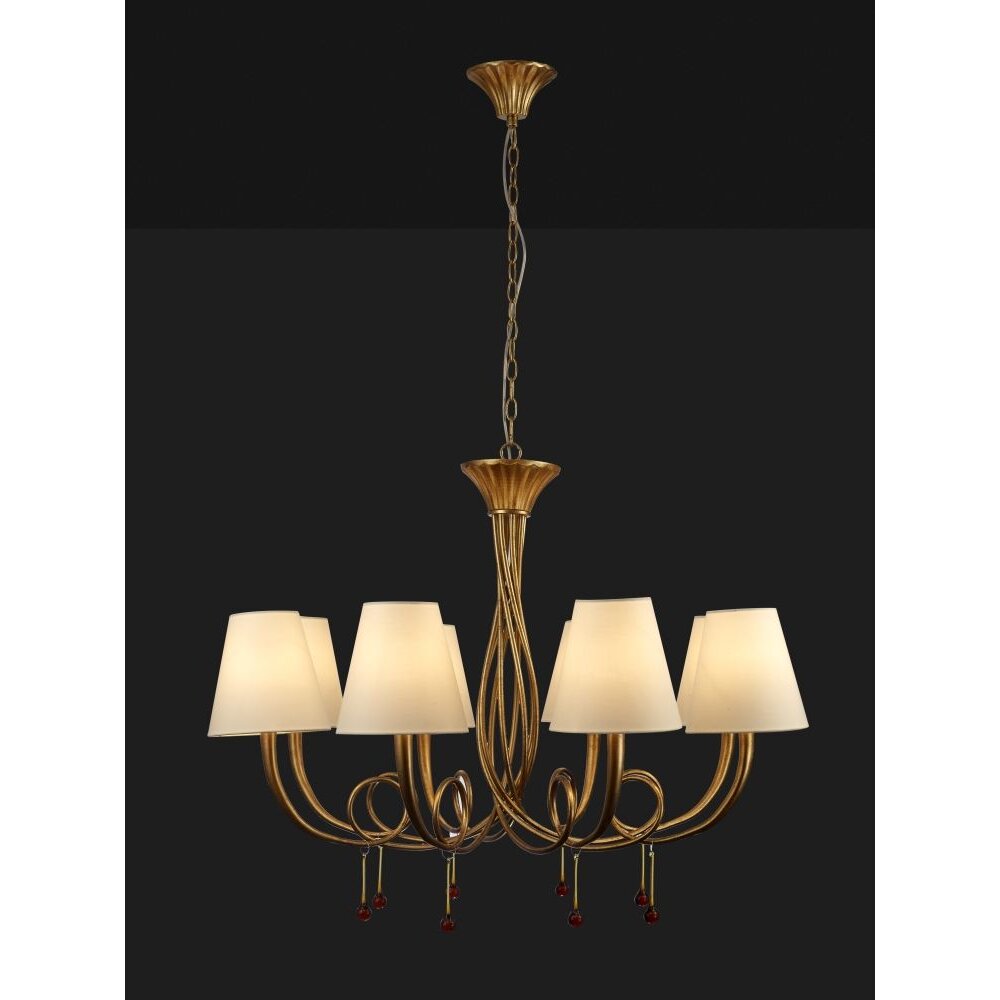 Suspension Mantra PAOLA Or, 8 lumières main product photo