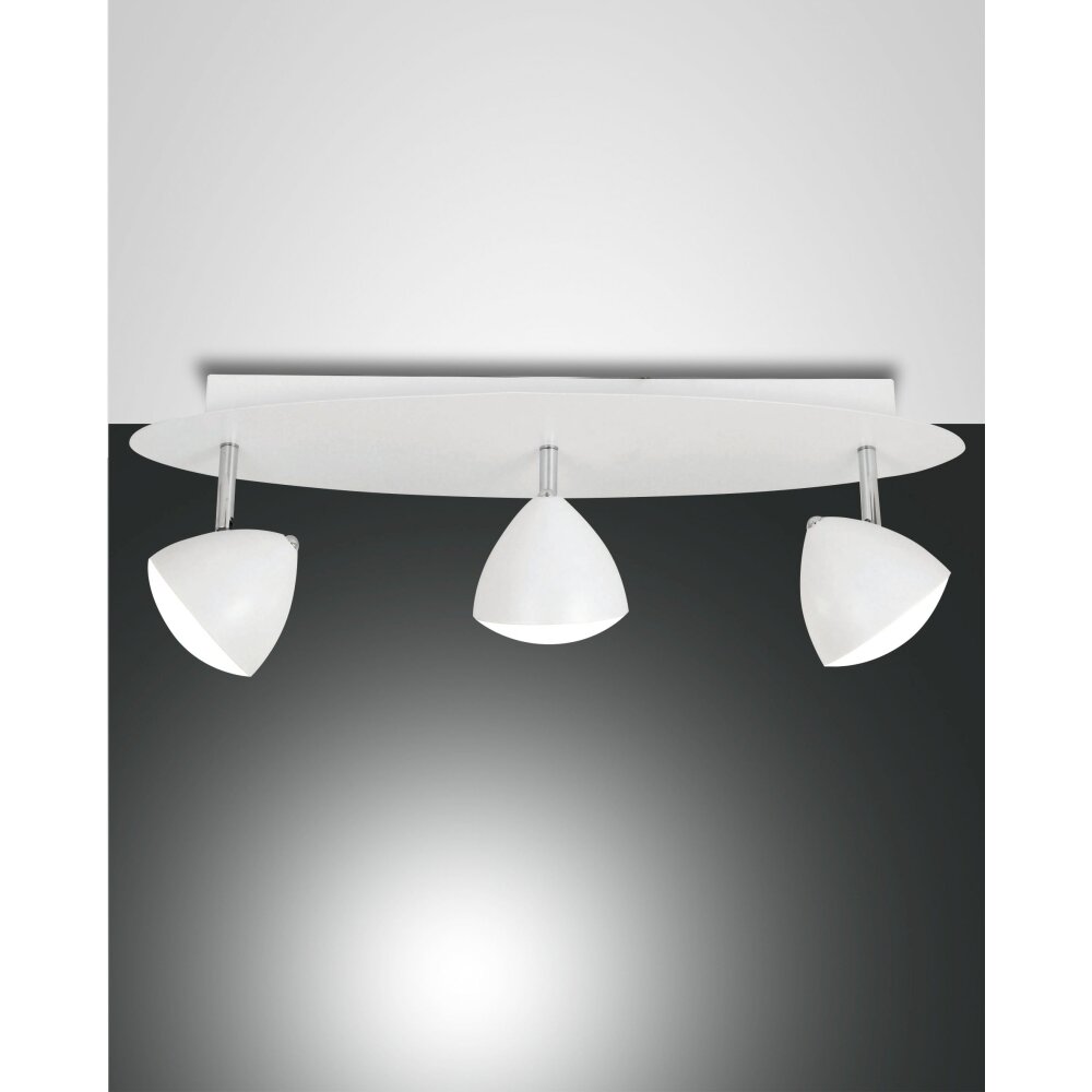 Plafonnier Fabas Luce Bike LED Blanc, 3 lumières main product photo