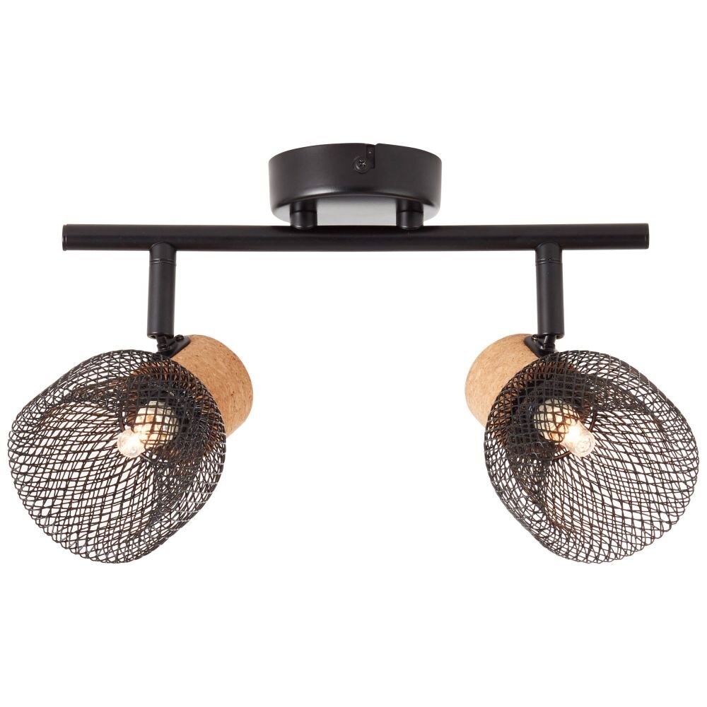 Spot Brilliant Flaka Noir, 2 lumières main product photo