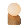 Lampe de table Lucide LEN Bois foncé, 1 lumière