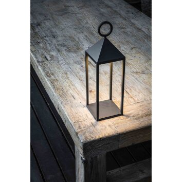 Lampe à poser Faro Barcelona Argus LED Anthracite, 1 lumière