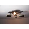 Plafonnier Trio 8024 Acier inoxydable, Nickel mat, 4 lumières Plafonnier Trio 8024 Acier inoxydable, Nickel mat, 4 lumières