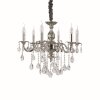 Lustre Ideal Lux IMPERO SP6 Argenté, 6 lumières