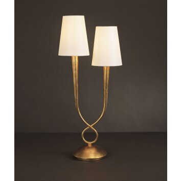 Lampe de table Mantra Paola Or, 2 lumières