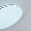 Plafonnier Genthin LED Blanc, 1 lumière, Télécommandes