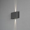 Applique murale d'extérieur Konstsmide Chieri LED Noir, 2 lumières