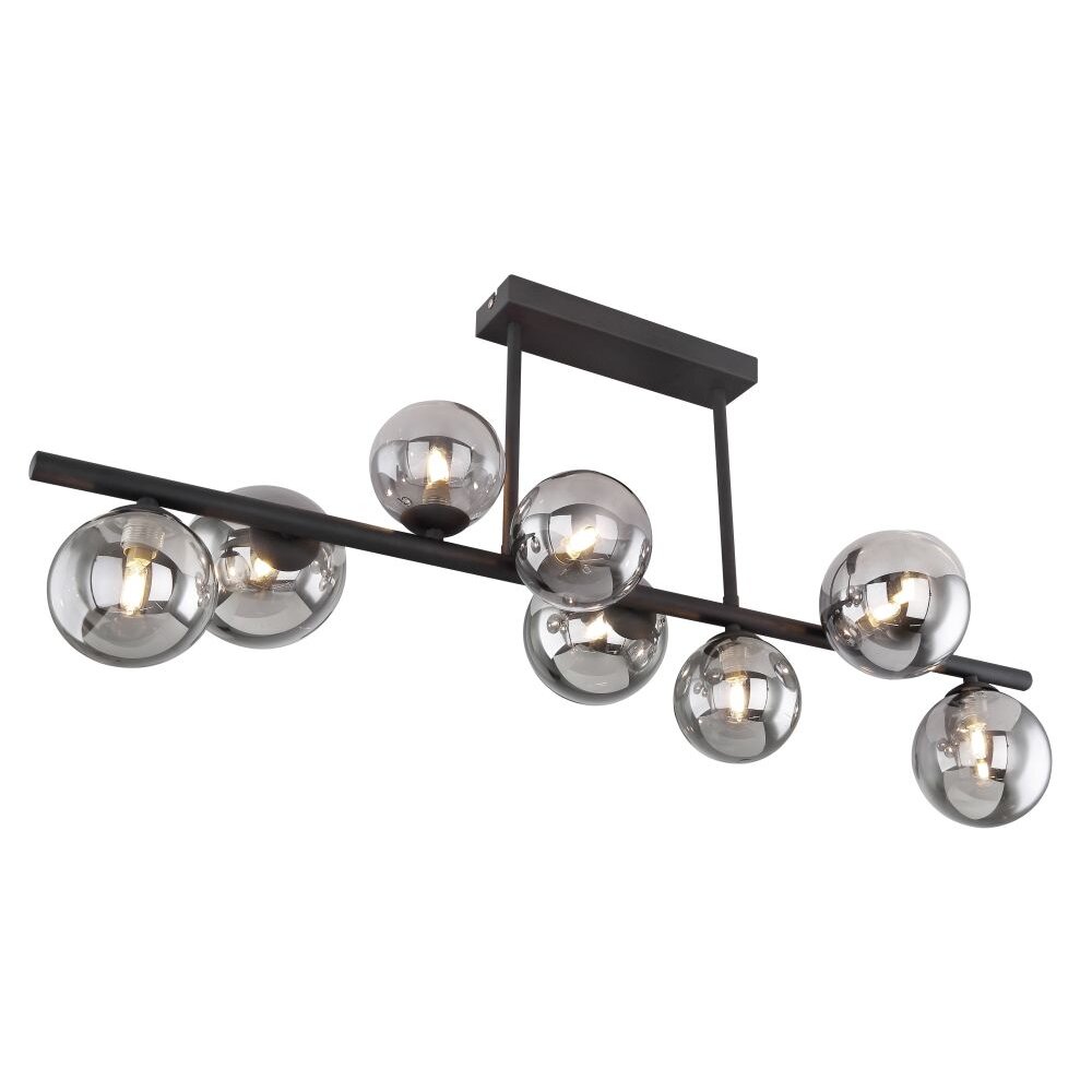 Plafonnier Globo IRNAA LED Noir, 9 lumières main product photo