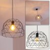 Suspension Hajom Noir, 1 lumière