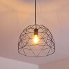 Suspension Hajom Noir, 1 lumière
