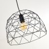 Suspension Hajom Noir, 1 lumière