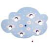 Applique murale Elobra SCHÄFCHENWOLKE Bleu, 6 lumières