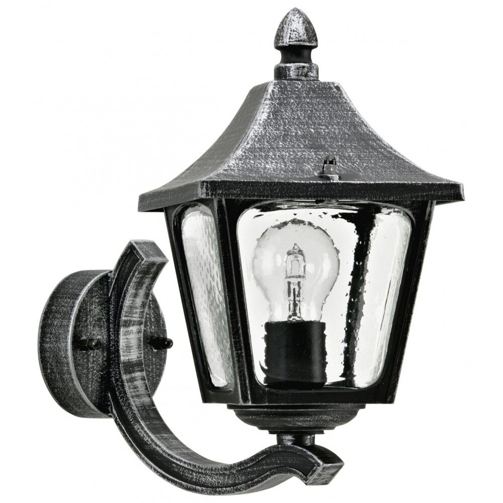 Applique extérieure Albert 1820 Noir, Argenté, 1 lumière main product photo