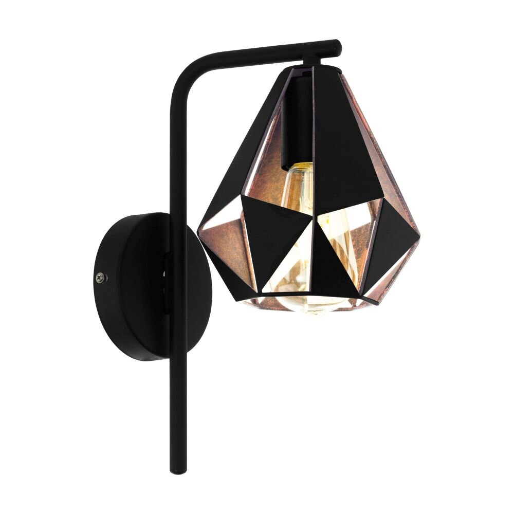Applique murale EGLO CARLTON Cuivre, Noir, 1 lumière main product photo