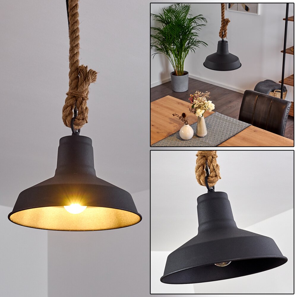 Suspension Midland Brun, Noir, 1 lumière main product photo