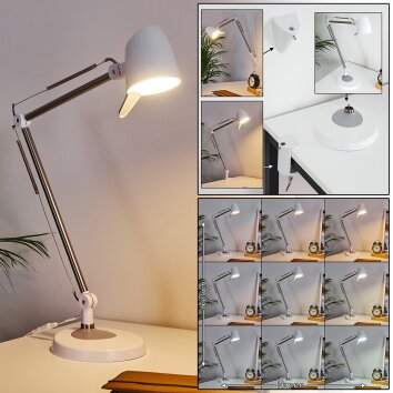 Lampe de table Mildura LED Blanc, 1 lumière
