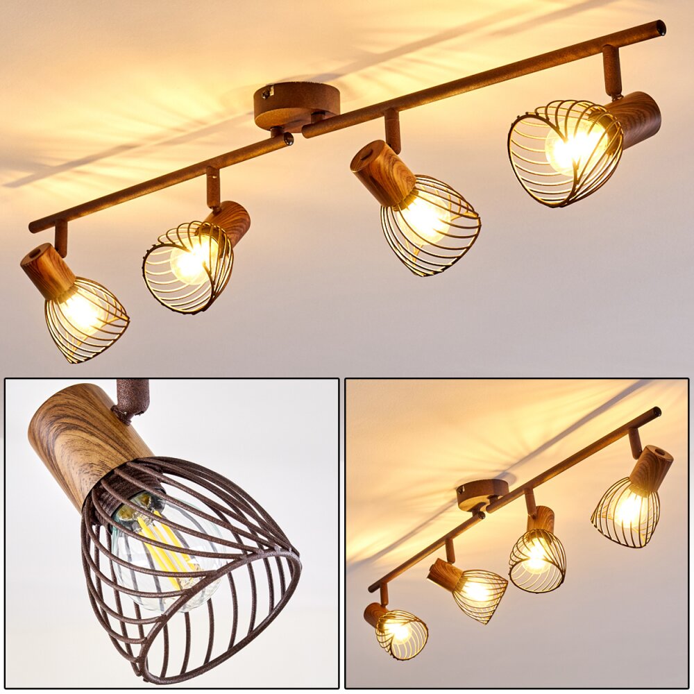 Plafonnier Arjen Brun, Rouille, 4 lumières main product photo