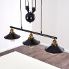 Suspension Gudem Noir doré, 3 lumières